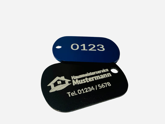 Schlüsselanhänger mit Schlüsselnummer