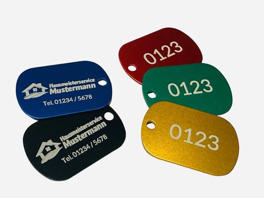 Schlüsselanhänger mit Schlüsselnummer